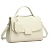 Bolso bandolera de piel auténtica para mujer, gran capacidad, nuevo modelo popular 2026, moderno y de alta gama, bolso de hombro con solapa y asa, moderno