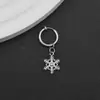 Nuevos Pendientes Colgantes de Copo de Nieve, Clips para Orejas, Pendientes Unisex, Pendientes de Alta Calidad, Accesorios de Diseño de Gama Alta de Nicho