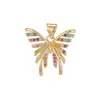 Pendente de Colar Borboleta Transfronteiriça Cobre Zircônio Nova Moda Luxo Leve Corrente de Clavícula Pingente Corrente de Colar Corrente de Colar Atacado