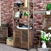 Estantería de Madera Maciza Estante de Almacenamiento de Pie para el Hogar Sala de Estar Estante de Almacenamiento Pino Gabinete Pequeño Gabinete de Almacenamiento Gabinete Estrecho Librería Infantil