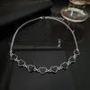 Cadena para clavícula de amor pequeña color negro aceitoso dulce y fresca, diseño de nicho femenino, alto sentido, estilo frío, temperamento, collar versátil
