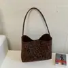 Elegante Bolso Cubo Xiaomi Mijia de Nicho Retro con Estampado de Leopardo para Mujer 2026 Nuevo Otoño Exquisito para el Trabajo Bolso de Hombro Único
