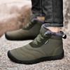 Botas de Nieve de Terciopelo para Exterior Nuevas de Invierno Suela Gruesa Antideslizante Engrosadas Impermeables Cálidas Zapatos de Algodón para Pareja Zapatos de Hombre de Caña Alta