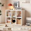 Librero de Madera Maciza, Combinación de Gabinete de Rejilla Integrado de Pared Completa, Estantería para Sala de Estar, Estante de Almacenamiento de Pie, Vitrina de Almacenamiento