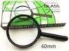 Lupa de mano portátil con lentes de plástico de varias especificaciones, ideal para estudiantes y personas mayores.