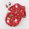 Perros y Gatos Medianos y Grandes Ropa Teddy Bichón Bulldog Francés Forrado de Polar Navidad Estampado Sudadera para Gato Invierno Suministros para Mascotas