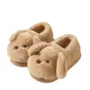 Lindas Pantuflas de Algodón con Orejas Caídas para Mujer 2025 Nuevo Invierno Hogar Cálido Felpa Cerradas Antideslizantes Zapatos de Algodón para Interior