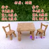 Accesorios para Rocallas, Piedra Absorbente de Agua, Adornos para Bonsái, Micro Paisaje, Decoración de Musgo para Suculentas, Mesa Miniatura, Silla, Botella de Vino, Café