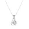 Collar de Plata de Ley Rueda de la Fortuna Ins Diseño de Nicho Colgante de Trébol de Alta Gama Versátil para Clavícula Juego de Cadenas de Plata para Mujer