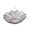 Prato de Frutas de Plástico com Relevo de Folha de Luxo Conjunto para Casa Bandeja de Frutas Criativa em Formato de Pétala Bandeja Decorativa de Alto Valor