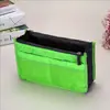 Bolsa de Maquillaje Original Portátil con Doble Cremallera, Bolsa Organizadora para Artículos de Tocador y Almacenamiento, Bolsa Multifuncional de Forro Interior tipo Longchamp