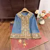 Jaqueta Jacquard Bordada Xiangyun Silk de Seda a Óleo 2026 Gola Redonda Gola Ruyi Top de Luxo Leve Elegante Novo Estilo Chinês Tendência Termo Feminino