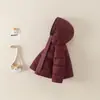 Abrigo de Algodón con Capucha para Niños 2026 Invierno Espesado Cálido Superior Color Sólido Chaqueta Larga de Algodón Unisex Ropa de Invierno Ropa Estilo Coreano