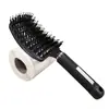 Peine de Estilo Esponjoso, Peine para Levantar la Corona del Cabello, Peine Curvo Grande, Peine de Pala, Peine para el Cabello, Peine Masajeador del Cuero Cabelludo, Peine Hueco