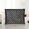 Bolsa de Maquiagem de Rede Estilo Ins Super Popular Bolsa de Maquiagem Portátil Feminina Malha de Amor Boca de Maquiagem Envelope Vermelho Armazenamento de Cosméticos