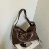 Hebilla de cinturón estilo vintage, bolso casual de moda a la moda para debajo del brazo, bolso tote de hombro cruzado retro de gran capacidad para mujer
