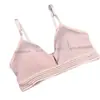 Nueva camisola sexy strapless para mujer fruncida hueca hermoso soporte de espalda capa base deportiva color sólido top sin mangas ropa interior banda de sujetador bandeau