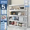 Estante de Acero Inoxidable para Almacenamiento Estante Multicapa para el Hogar Cocina Gabinete Estante de Almacenamiento Multifuncional Estante de Almacenamiento de Pie