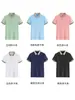 Camisas Polo de Estilo Europeu e Americano para Comércio Exterior Transfronteiriço com Gola, Camisetas de Negócios com Gola, Camisas Polo Masculinas de Manga Curta em Blocos de Cor, Feitas Sob Medida