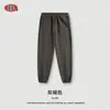 Leggings de Veludo Cor Pura Inverno 2025 Calças de Moletom Marca da Moda Europeia e Americana Tamanho Grande Calças Masculinas Calças Esportivas Casuais Calças Casuais para Homens