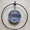 Pintura decorativa moderna de lujo ligero para sala de estar con reloj, pintura colgante para pared de fondo de sofá, reloj de pared abstracto simple para comedor y dormitorio