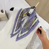 Lenço de Seda Coreano Fácil de Cuidar e Resistente a Amassados, Lenço Decorativo Pequeno para Pescoço com Padrão Paisley Listrado Bolinhas Diamante Fashion Retrô, Lenço de Cabeça, Lenço