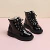 Novas Botas Infantis, Botas para Meninas, Outono e Inverno Veludo Quente Novo Estilo Britânico Botas de Passarela para Meninos