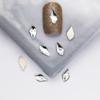 Pacote inteiro de 1440 peças atacado branco plana em forma especial diamante super brilhante pequena gota de chuva prego diamante jóias quadrado amor strass