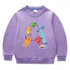 Primavera y Otoño 2026 Estilo Coreano de Dibujos Animados Ropa Nueva para Niños Sudadera de Cuello Redondo Camisetas de Algodón de Manga Larga para Niños y Niñas