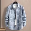 2023 Marca de moda popular para jóvenes para hombre camisa de manga larga Primavera y Otoño Nueva ropa holgada casual top de alta calle