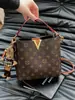 Bolsos de Mujer de Alta Gama Transfronterizos 2026 Nuevo Bolso Cubo Retro Estampado Versátil Monograma Bolso de Hombro Cruzado de Lujo Ligero