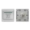 Interruptor de Control de Acceso Metálico de Acero Inoxidable Infrarrojo Tipo 86 Botón de Salida Restablecimiento Automático Botón de Apertura de Puerta Pequeña Interruptor Táctil