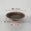 Estilo Natural Melamina Imitação Porcelana Comercial Churrasqueira Panela Quente Prato de Arroz Bonito com Design de Borda Único, Prato Redondo, Prato Retangular