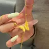 Collar de Mariposa de Perlas de Alta Gama de Moda para Mujer, Diseño de Nicho Estilo Ins, Nueva Cadena para Suéter, Accesorio Exquisito de Lujo Ligero