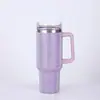 Taza de Coche de 40 oz con Asa, Termo Portátil para Vehículo, Taza con Pajita de Acero Inoxidable, Rompehielos, Fuente de Taza