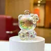 Juguete de imitación de cristal acrílico para niños, adorno de gato KT, colgante, llavero, regalo de cumpleaños, premio de máquina de garra de gema