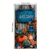 Cubierta de Puerta Otoño 2026 Transfronteriza Cosecha de Otoño Calabaza Girasol Atmósfera Festiva Fondo Decorativo Pancarta Exterior