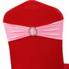 Decoración de Silla de Celebración de Hotel a Prueba de Polvo para Boda, Cinta de Flores para Respaldo de Silla, Hebilla de Diamante de Alta Elasticidad, Correas Gratuitas para Funda de Silla