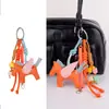 Exquisito Lanyard Llavero de Pegaso Hecho a Mano Colgante de Pony Ángel Accesorios para Coche Lindo Colgante para Bolsa Elegante Coche