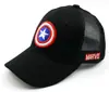 Nuevo Sombrero de Verano para Niños Capitán América Color Sólido Malla Pico de Pato Sombrero de Béisbol para Niños y Niñas Venta al por Mayor F219
