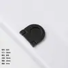 Tirador de Anillo Invisible para Puerta de Armario con Cajón sin Perforaciones, Tapa Blanda, Oscuro, Moderno y Sencillo