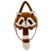 Mochila de Muñeco de Mapache de Bosque de Dibujos Animados Lindo Bolso Cruzado Lindo para Mujer Panda Juguete de Peluche para Niños Regalo