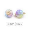Botão estilo chinês imitação de esmalte transparente floral gelo rachado duas cores conta redonda botão fivela decorativa estilo antigo hanfu cheongsam acessórios