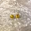 Aretes de Metal Estilo Lujo Ligero Europeo y Americano Cepillados Bola Escarchada Amor Aretes Estilo Frío Avanzado Aretes Geométricos de Moda