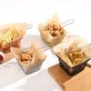 Hotel Estilo Europeo Vajilla Creativa Tienda de Té con Leche Cesta Mini de Hierro para Snacks Cesta para Freír Cesta para Freír Papas Fritas Cesta para Snacks