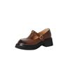 Zapatos Mary Jane de Moda Estilo Universitario Boca Baja Nueva Colección Primavera Cabeza Redonda Suela Gruesa Tacón Grueso Zapatos con Tira en T Boca Baja