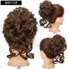 Goma para el pelo con borla, natural y versátil, flequillo largo despeinado, moño esponjoso con capas altas, goma elástica para pelo rizado, peluca rizada romana