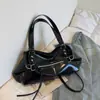 Bolsa Glossy Estilo Coreano Ins para Mulheres 2026 Nova Moda Bolsa Almofada Bolsa Boston Feminina Bolsa de Ombro Único Transversal