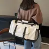 Bolsa de Viaje Modelo Nuevo 2026 con Separación Húmeda y Seca, Bolsa de Gimnasio de Gran Capacidad con Compartimento Independiente para Zapatos, Bolsa Deportiva para Acampar de Mano y Cruzada