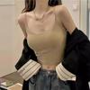Metwo chaleco frío nude deseo puro textura techo tirante Verano Seda de Hielo color liso top de chica caliente para mujer